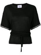 Dondup Embroidered Cuff Belted T-shirt - Black