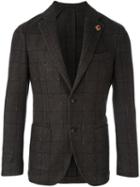 Lardini Checked Blazer, Men's, Size: 48, Brown, Polyamide/polyester/viscose/wool