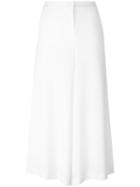 Demoo Parkchoonmoo Wide Leg Cropped Trousers, Women's, Size: 38, White, Polyester