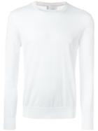 Brunello Cucinelli Plain Sweatshirt, Men's, Size: 46, White, Cotton