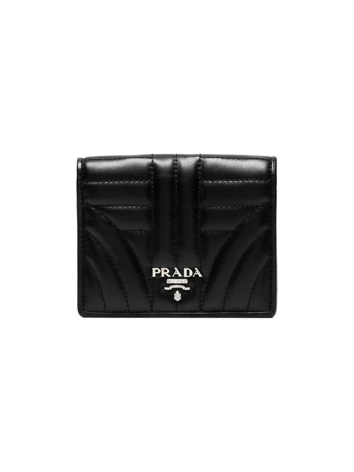 Prada Black Quilted Leather Wallet