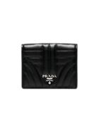 Prada Black Quilted Leather Wallet