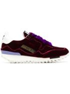 Golden Goose Velvet Lace-up Sneakers - Purple