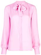 Giambattista Valli Pussy Bow Shirt - Pink