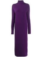 Christian Wijnants Kova Long Roll Neck Dress - Purple