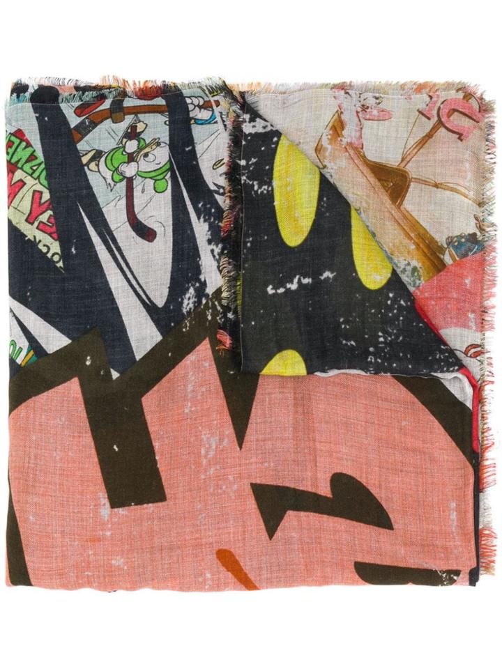 Faliero Sarti All-over Print Scarf - Yellow