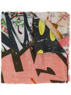 Faliero Sarti All-over Print Scarf - Yellow