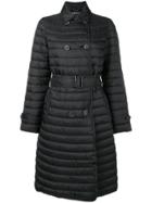 Emporio Armani Loose Flared Coat - Black