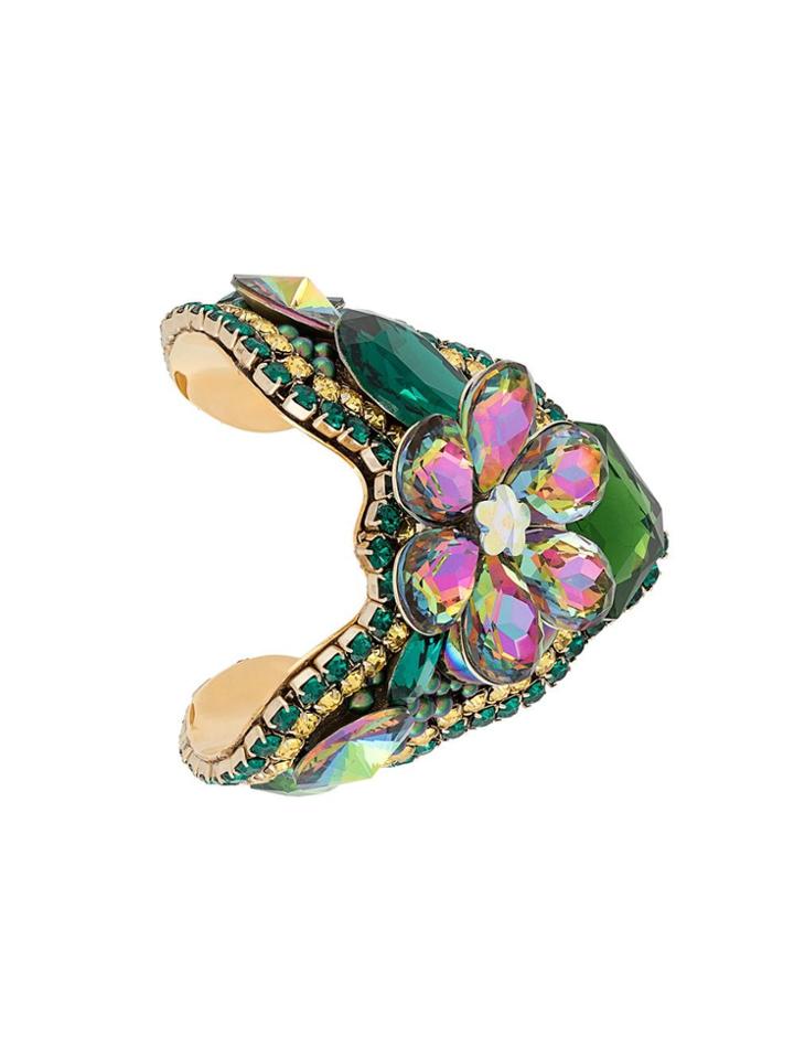 Tom Ford Flower Cuff Bracelet - Green