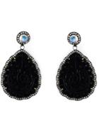 Gemco Agate And Diamond Tear Drop Earrings