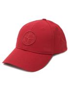 Stone Island Compass Logo Baseball Cap - Red