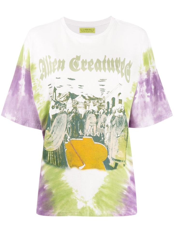 Siberia Hills Tie-dye Print T-shirt - White