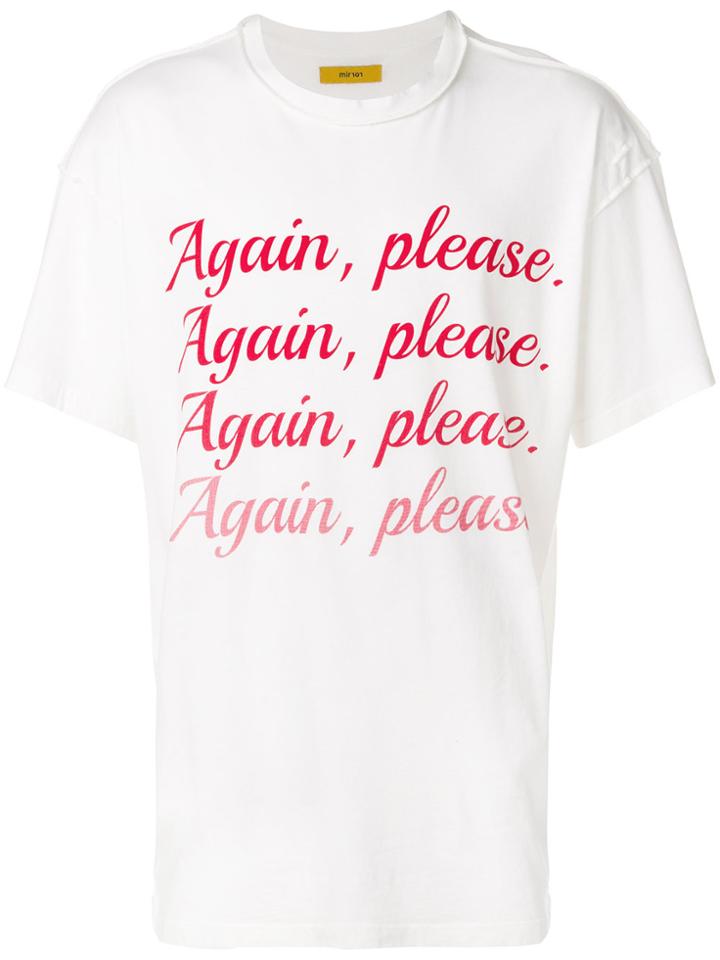 Mirror By Paura Again, Please T-shirt - White