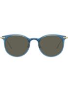Linda Farrow Square Tinted Sunglasses - Blue