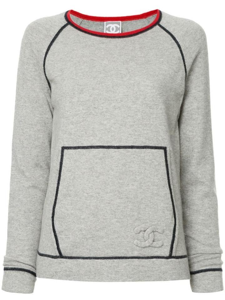 Chanel Pre-owned Logo Track Top - Grey