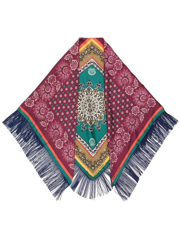 Paura Multi-print Scarf - Green