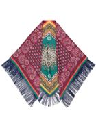 Paura Multi-print Scarf - Green