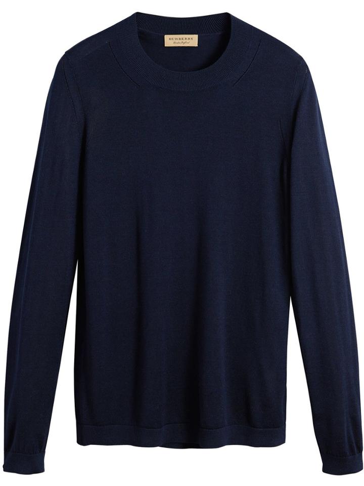 Burberry Crewneck Sweater - Blue