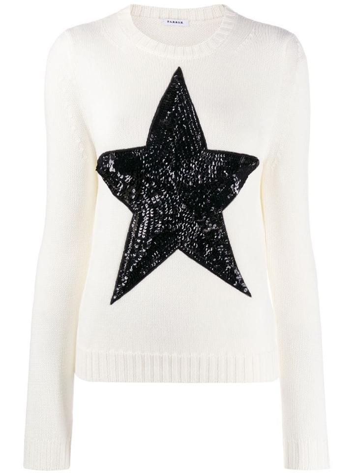 P.a.r.o.s.h. Embellished Star Jumper - White