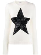 P.a.r.o.s.h. Embellished Star Jumper - White