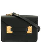 Sophie Hulme Detachable Strap Crossbody Bag, Women's, Black, Leather