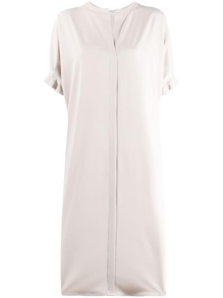 Stefano Mortari Plain Shirt Dress - Neutrals