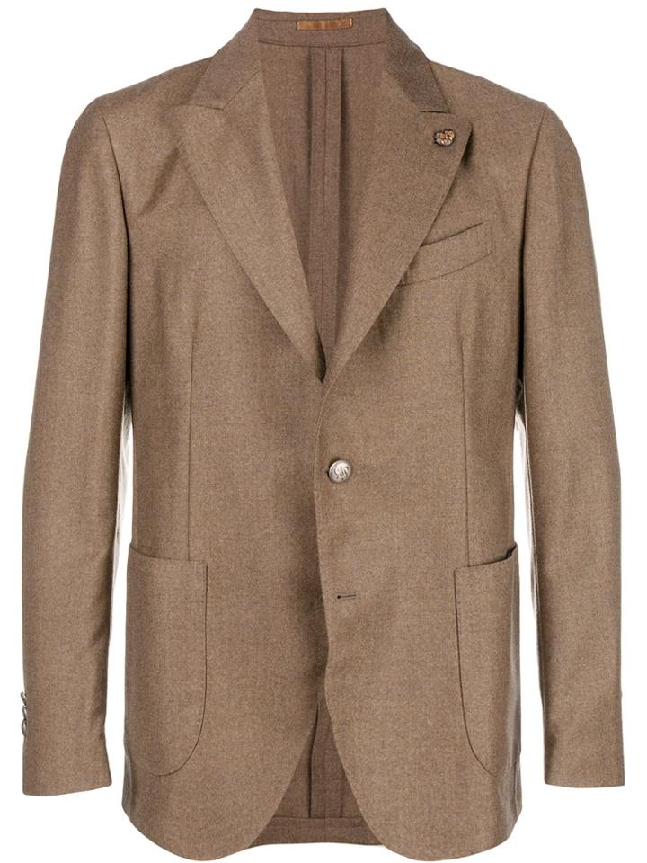 Gabriele Pasini Single Breasted Blazer - Nude & Neutrals