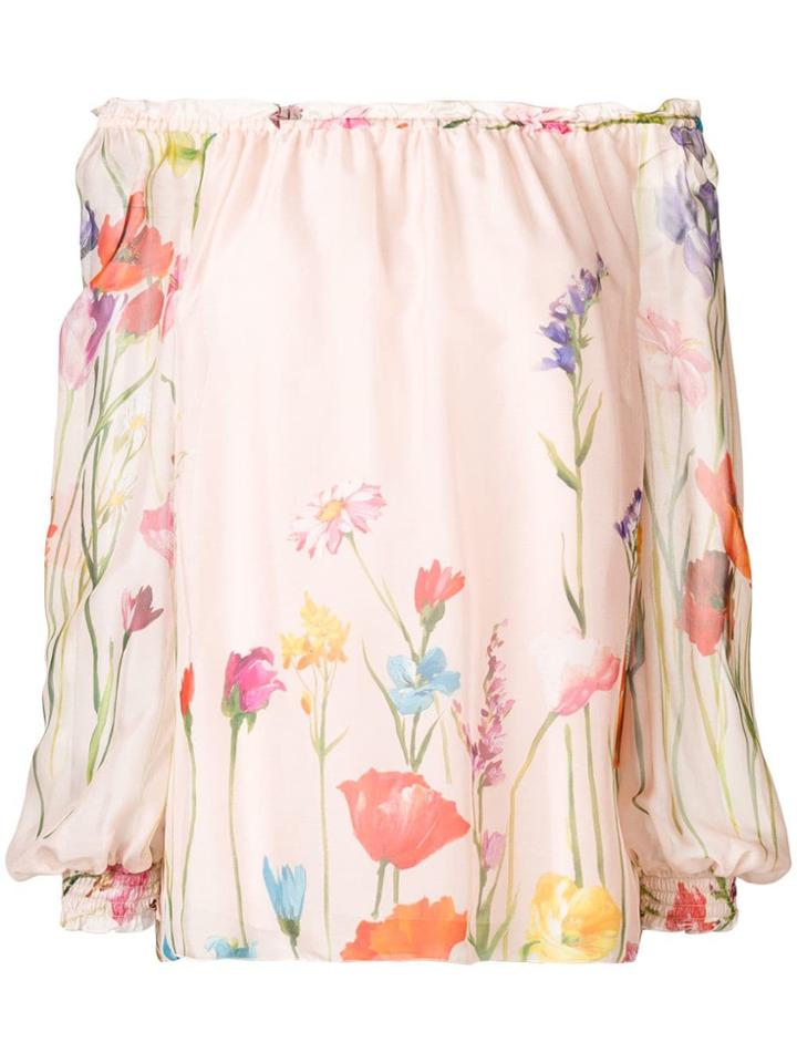 Blumarine Floral Print Blouse - Pink