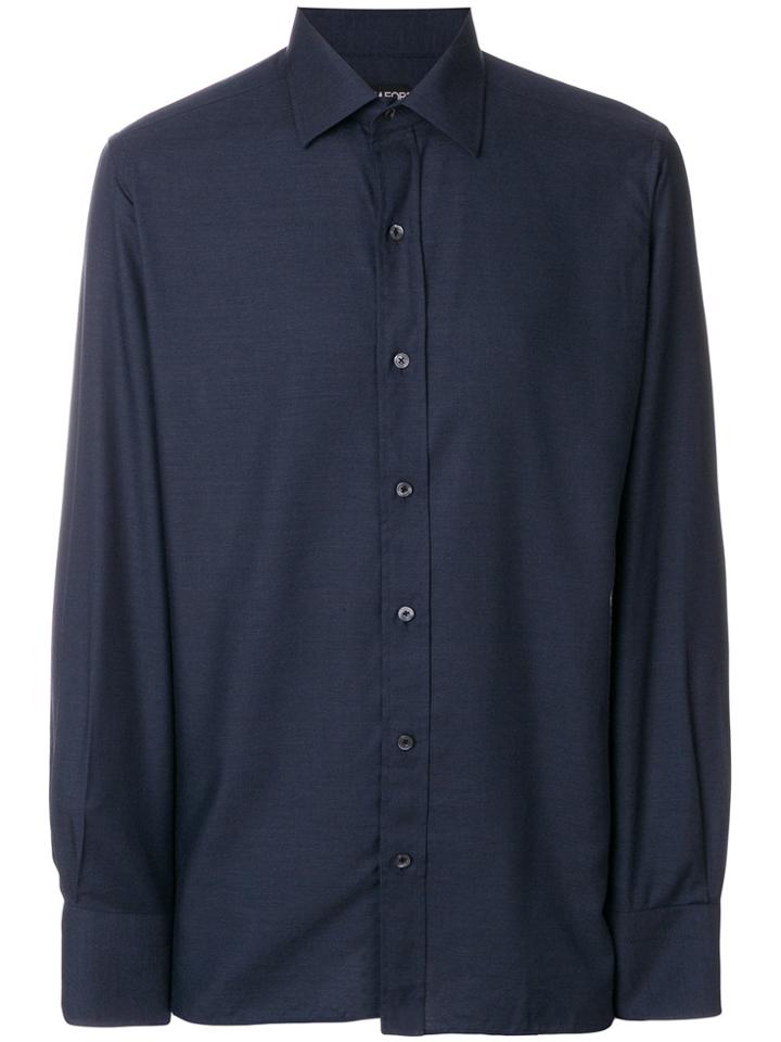 Tom Ford Classic Long-sleeve Shirt - Blue