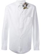 Golden Goose Deluxe Brand Pin Detail Shirt, Men's, Size: Medium, White, Cotton
