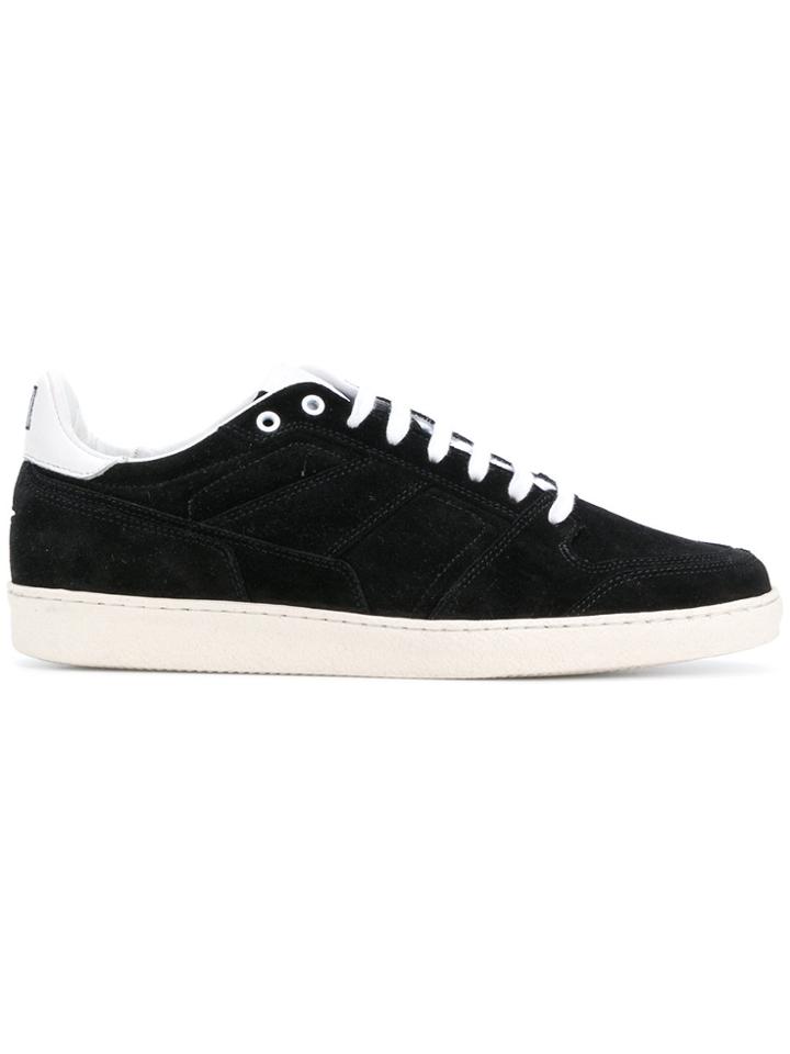Ami Alexandre Mattiussi Thin Laced Low Trainers - Black