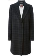 I'm Isola Marras Checked Single Breasted Coat, Women's, Size: 46, Black, Acrylic/polyamide/polyester/wool