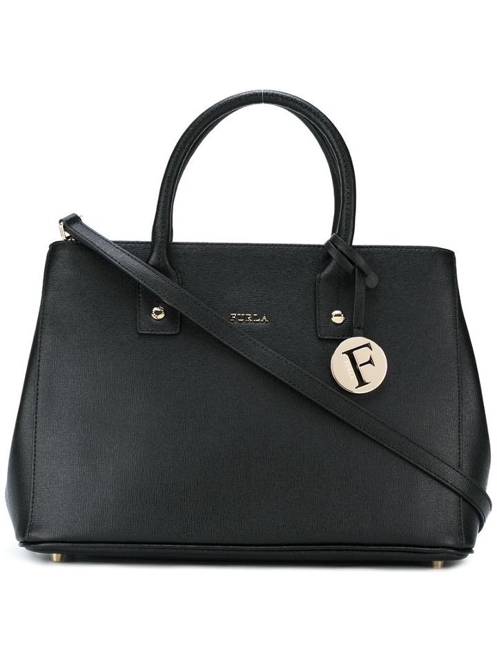 Furla Medium 'linda' Shoulder Bag, Women's, Black, Leather