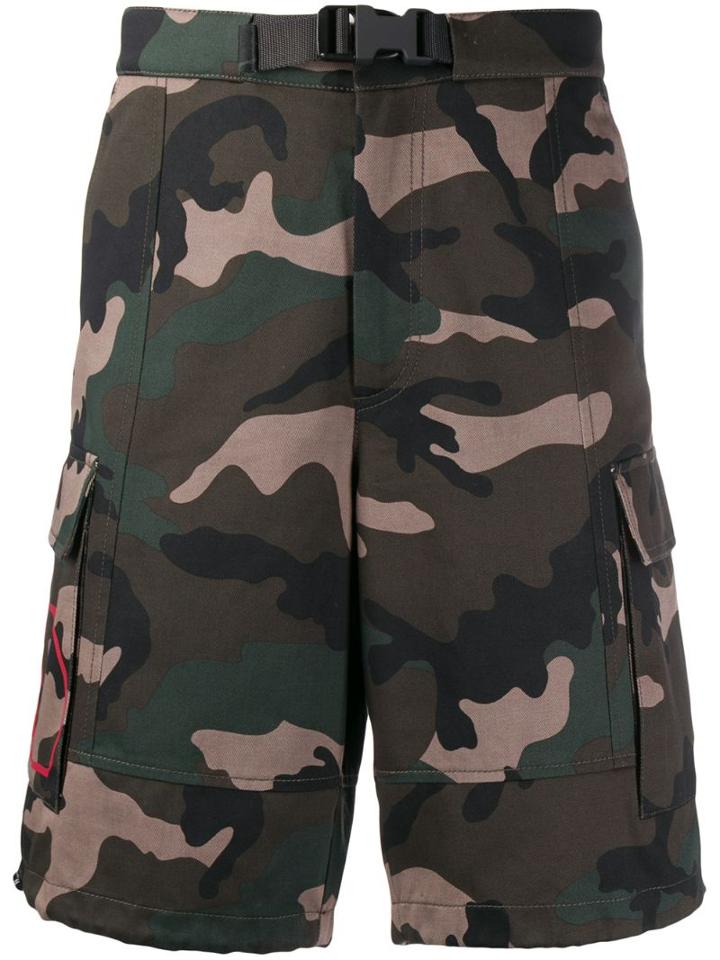 Valentino Camouflage Bermuda Shorts - Green