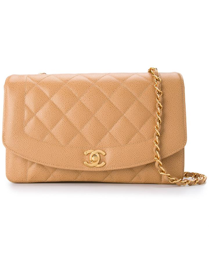 Chanel Vintage Classic Flap Shoulder Bag - Nude & Neutrals