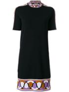 Emilio Pucci - Jacquard Hem Knit Dress - Women - Polyester/viscose - M, Black, Polyester/viscose