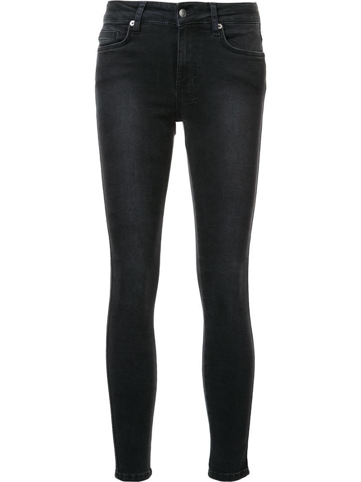 Ksubi Super Skinny Cropped Jeans, Women's, Size: 28, Black, Spandex/elastane/polyester/cotton