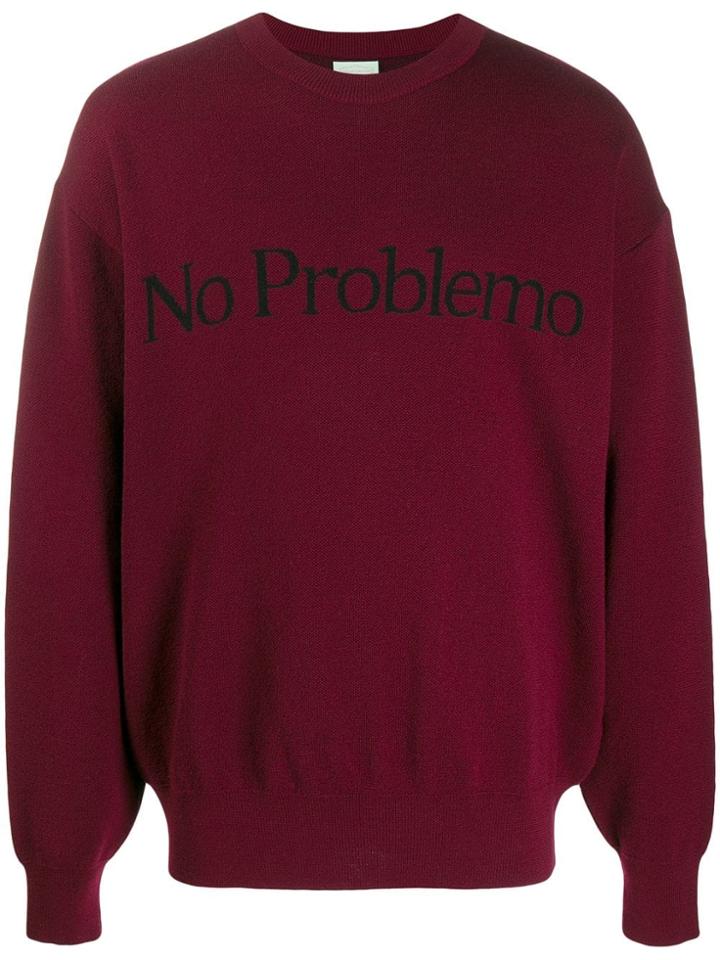 Aries No Problemo Logo Jumper - Red