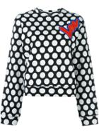 Love Moschino Polka Dot Print Sweatshirt