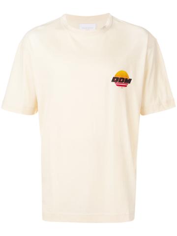Drôle De Monsieur Sunset Small Logo T-shirt - Nude & Neutrals