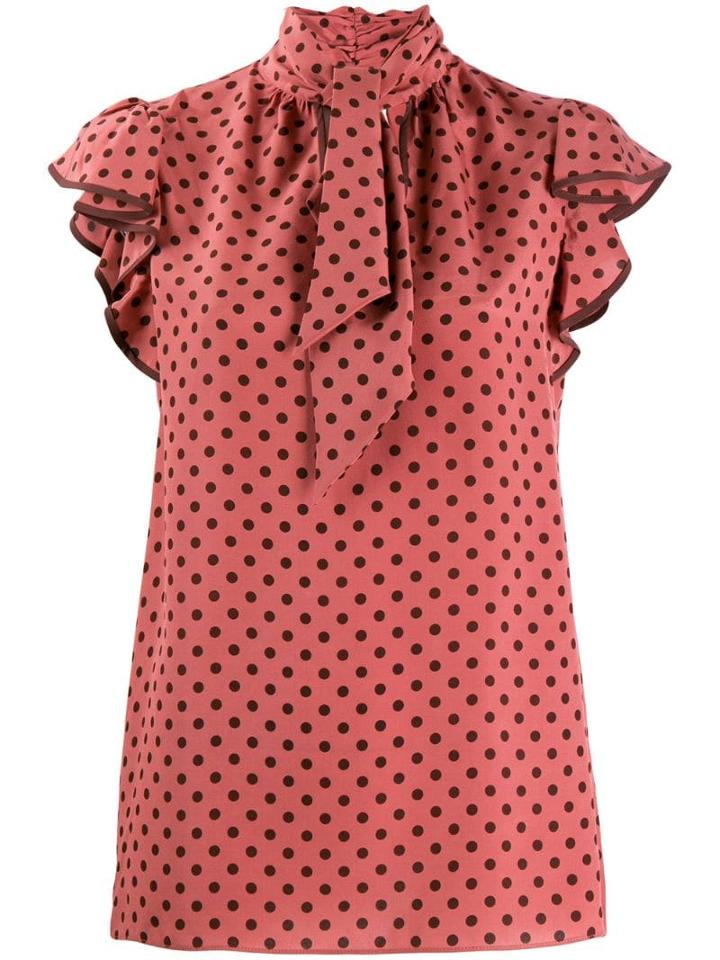 Zimmermann Espionage Polka Dot Blouse - Pink