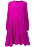 Rochas Panelled Pleated Dress - Pink