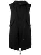 Mr & Mrs Italy Hooded Gilet, Women's, Size: Xs, Black, Cotton