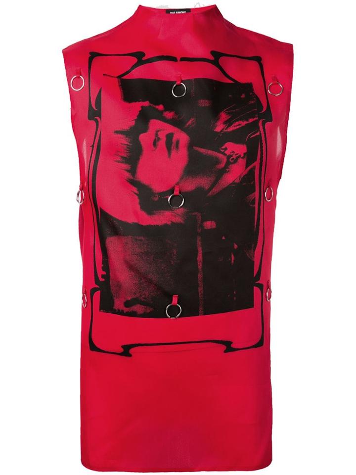 Raf Simons Toyah Print Tank Top - Red