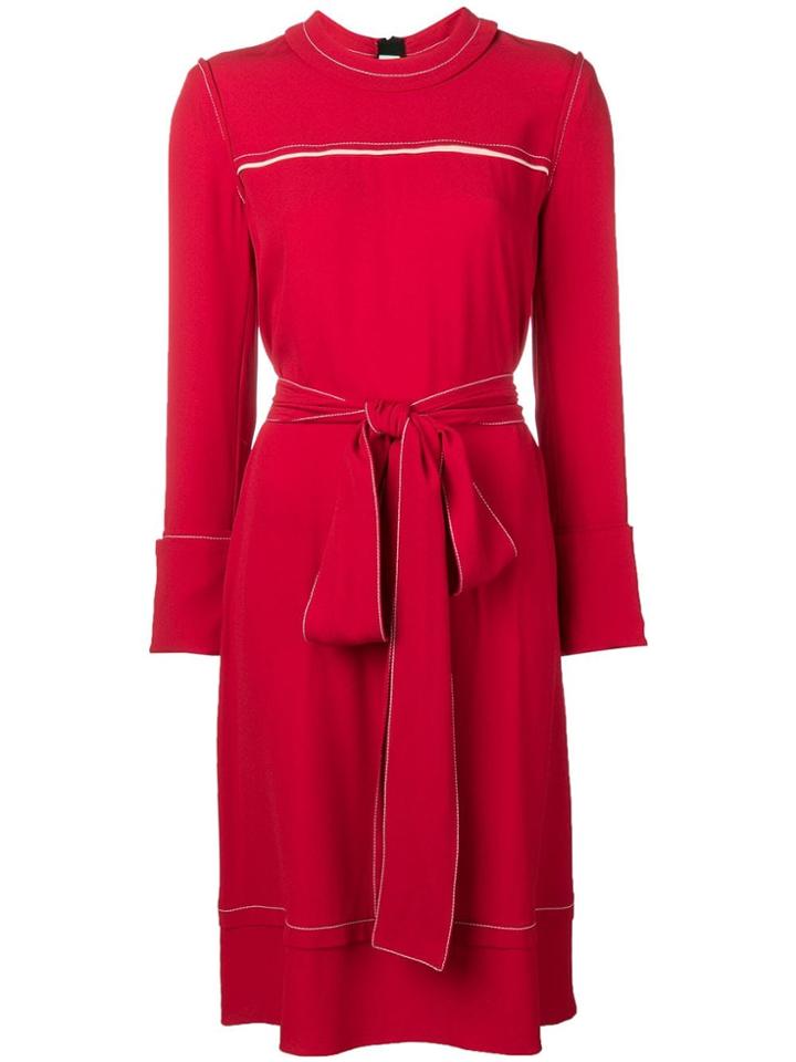 Marni Belted Sweater Dress - Red