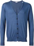 Fashion Clinic V-neck Cardigan, Men's, Size: 50, Blue, Silk/cashmere