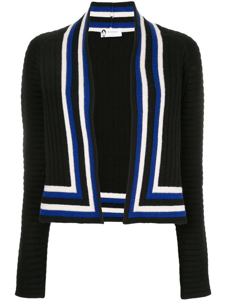 Lanvin Striped Border Jacket - Black