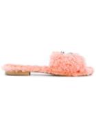 Emanuela Caruso Embellished Mules - Pink