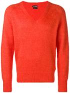 Tom Ford Classic V-neck Sweater - Yellow & Orange
