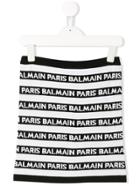Balmain Kids Striped Skirt - Black